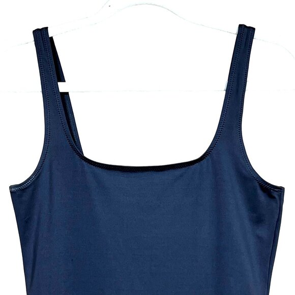 SKIMS Swim Tank Dress Gunmetal Womens Medium - Picture 5 of 12